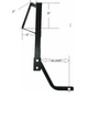 Polaris General 1 1/4" Receiver Hitch Spare Tire Mount by Hornet Outdoors